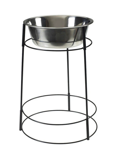 Spot Hi-rise Single Diner Dog Bowl Silver 15 in - Image 2