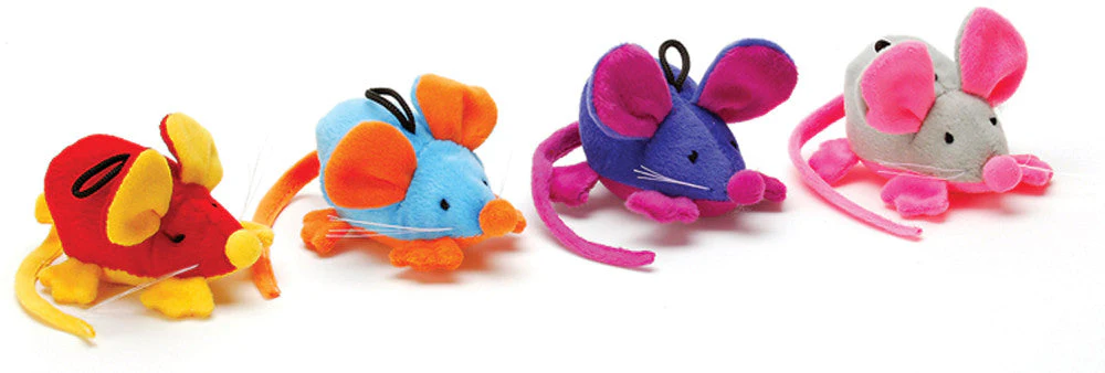 Spot Rattle Clatter Mouse Cat Toy with Catnip Assorted 4in LG - Image 2