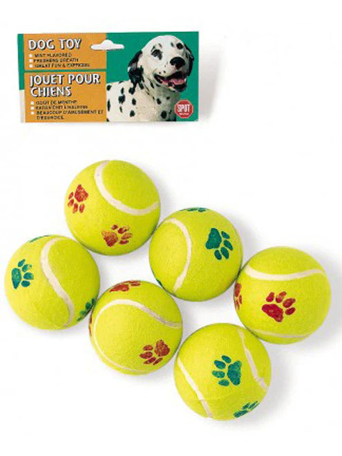 Spot Tennis Ball Dog Toy Assorted 6 Pack 2.5 in - Image 2