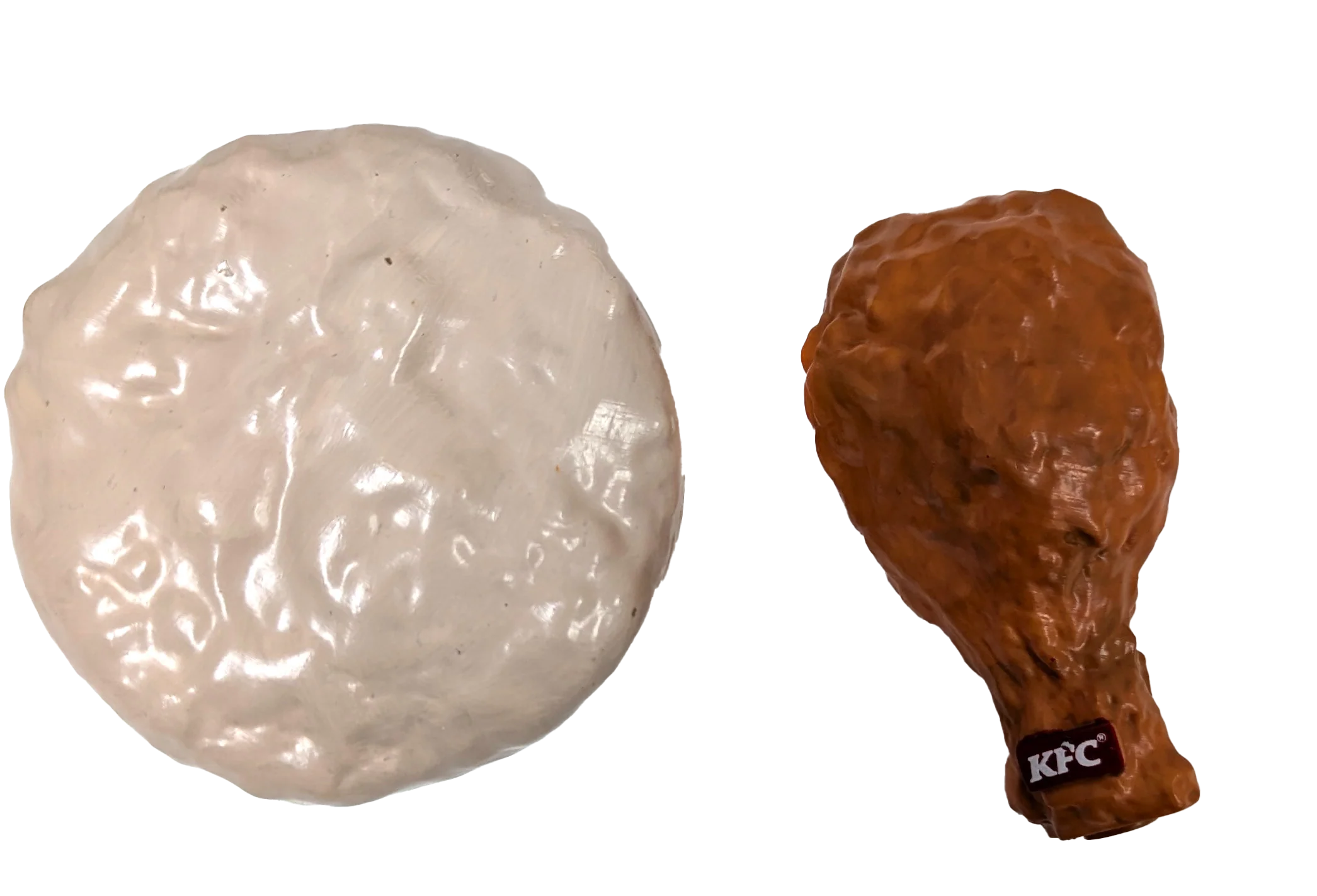 Spot Kentucky Fried Chicken Vinyl Dog Toy Biscuit Drumstick 3 in, 2 pk