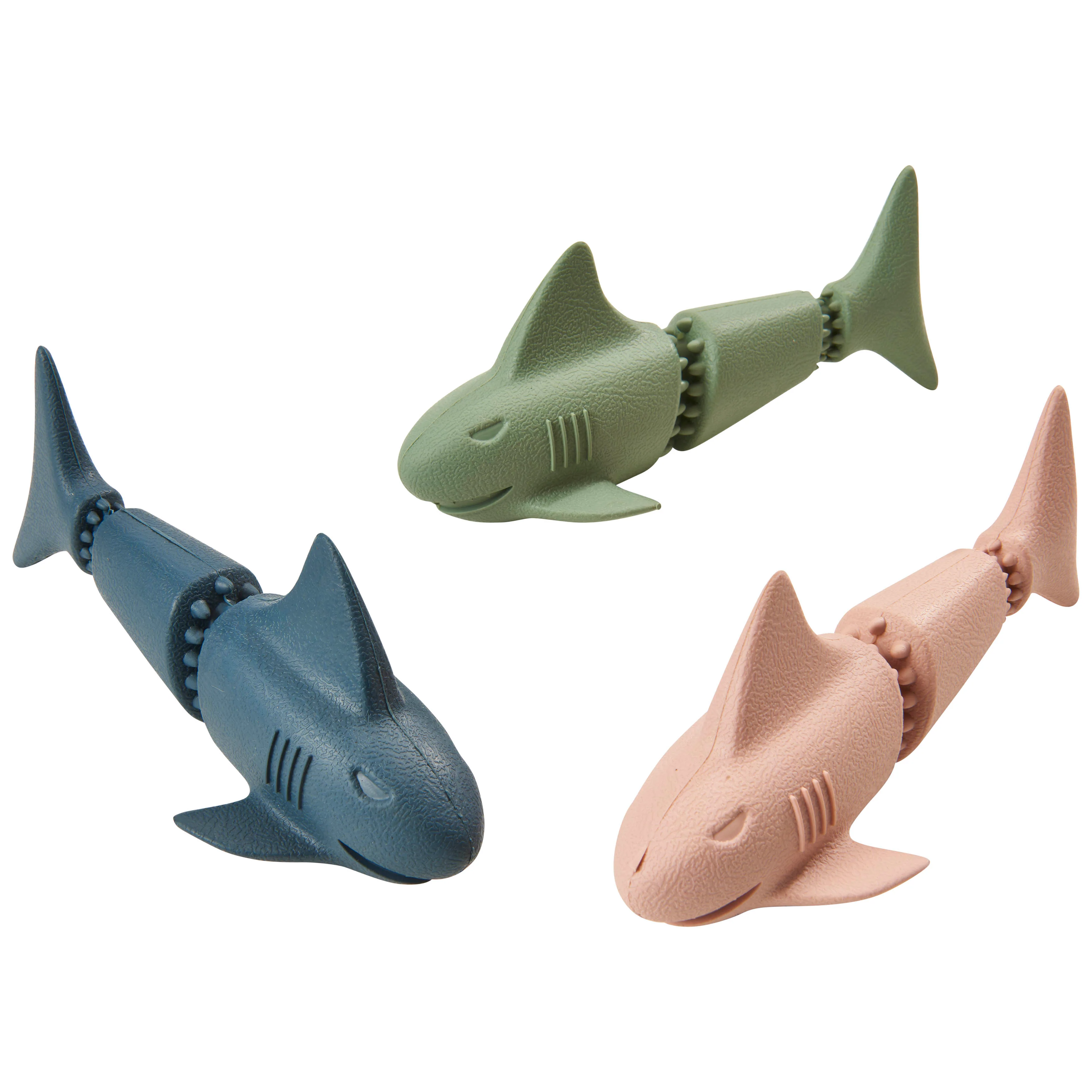 Spot Love The Earth Shark Dog Toy Assorted Color 7 in 1ea