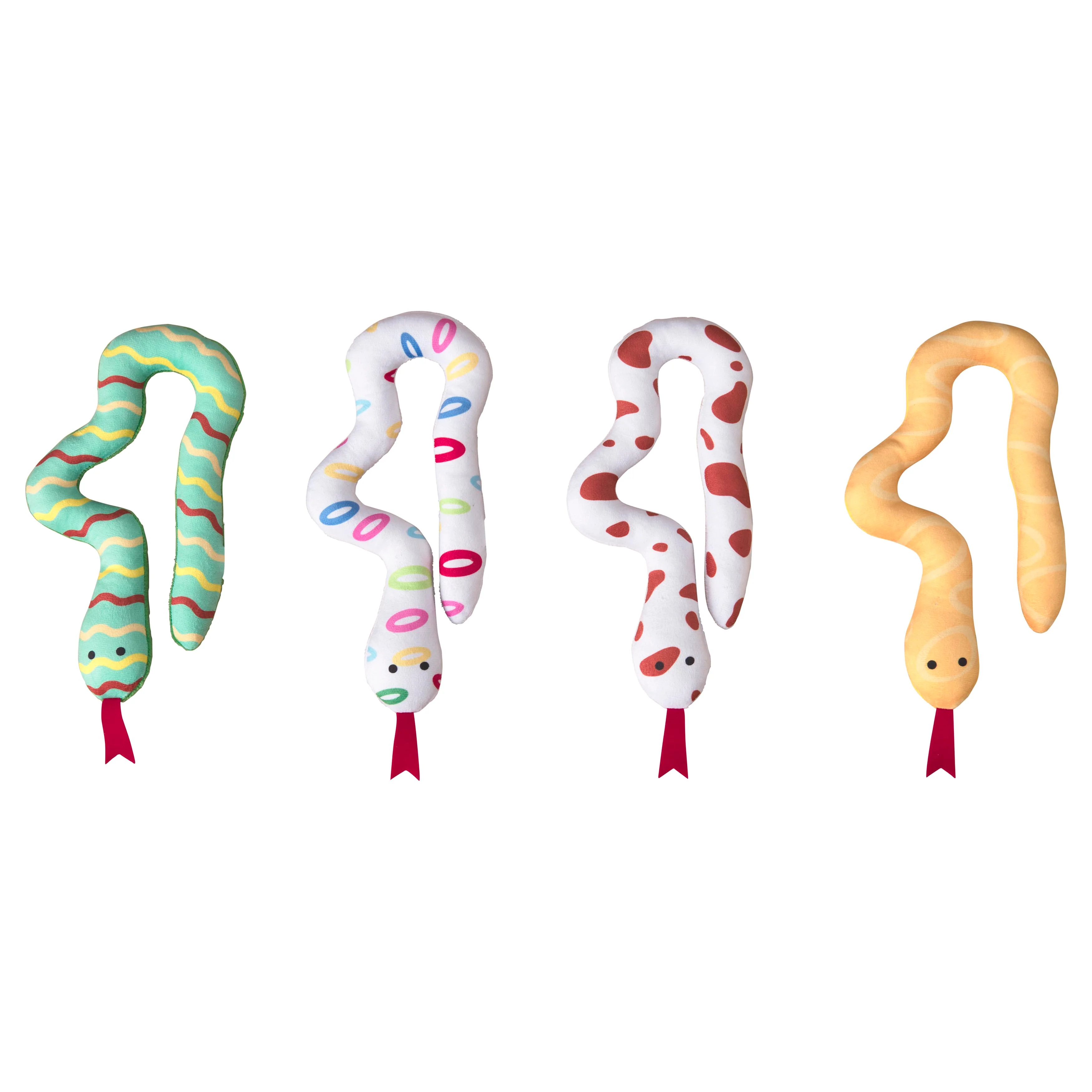 Spot Squiggly Snakes Cat Toy Assorted Color 10 in 1ea