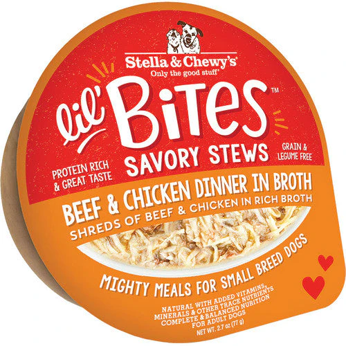 Stella & Chewy's Dog Lil Bites Savory Stew Beef & Chicken 2.7oz (DD) - Image 2