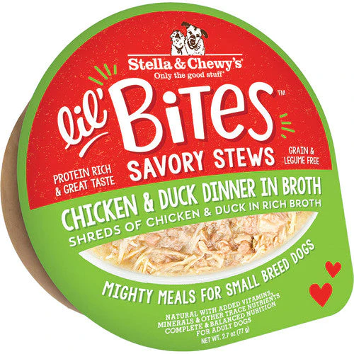 Stella & Chewy's Dog Lil Bites Savory Stew Chicken & Duck 2.7oz - Image 2