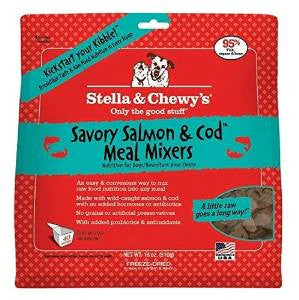 Stella & Chewy's Freeze-Dried Savory Salmon & Cod Meal Mixers - 18 oz. {L+1x} 860138 - Image 2