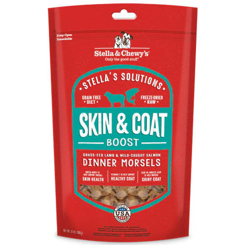 Stella & Chewy's Stella Solutions Freeze Dried Skin & Coat Lamb & Salmon 13oz {L+x} 860338 - Image 2