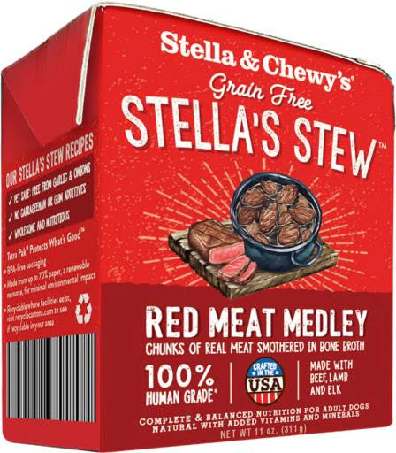 Stella & Chewy's Stella's Stews Red Meat Medley 12/11 oz. {L-1x} 860189 - Image 2