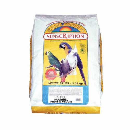 Sun Seed Vita Sunscription Hookbill Fruit & Veggie Mix Bird Food 25 lb - Image 2