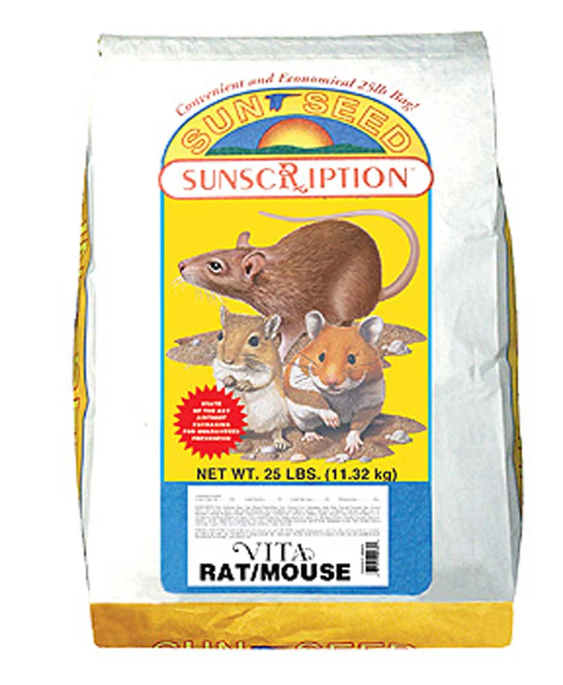 Sun Seed Vita Rat and Mouse Diet Dry Food 25 lb