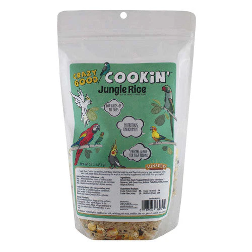 Sun Seed Crazy Good Cookin' Jungle Rice Bird Treat 16 oz (DD) - Image 2