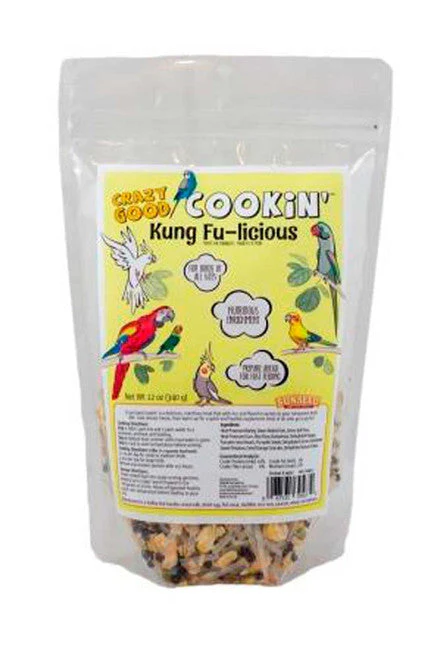 Sun Seed Crazy Good Cookin' Kung Fu-licious Bird Treat 12 oz - Image 2