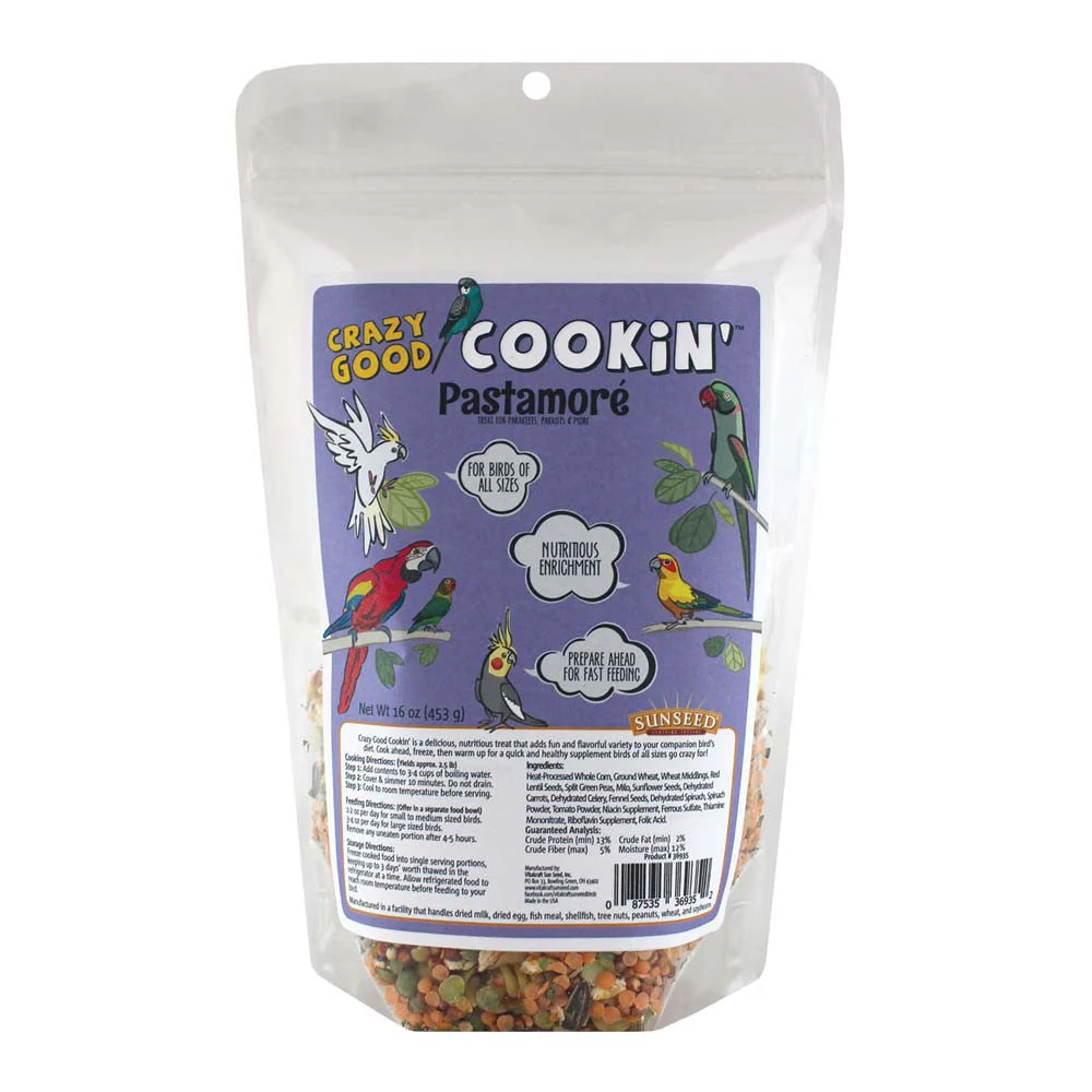 Sun Seed Crazy Good Cookin' Pastamore Bird Treat 16 oz