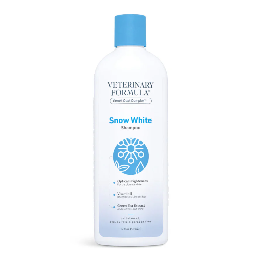 Synergy Labs Veterinary Formula Smart Coat Complex Snow White Whitening Shampoo 17 fl. oz