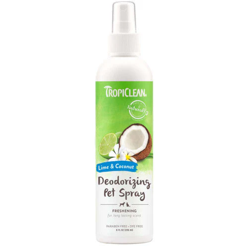 TropiClean Lime & Coconut Deodorizing Pet Spray for Dogs 8 fl. oz - Image 2