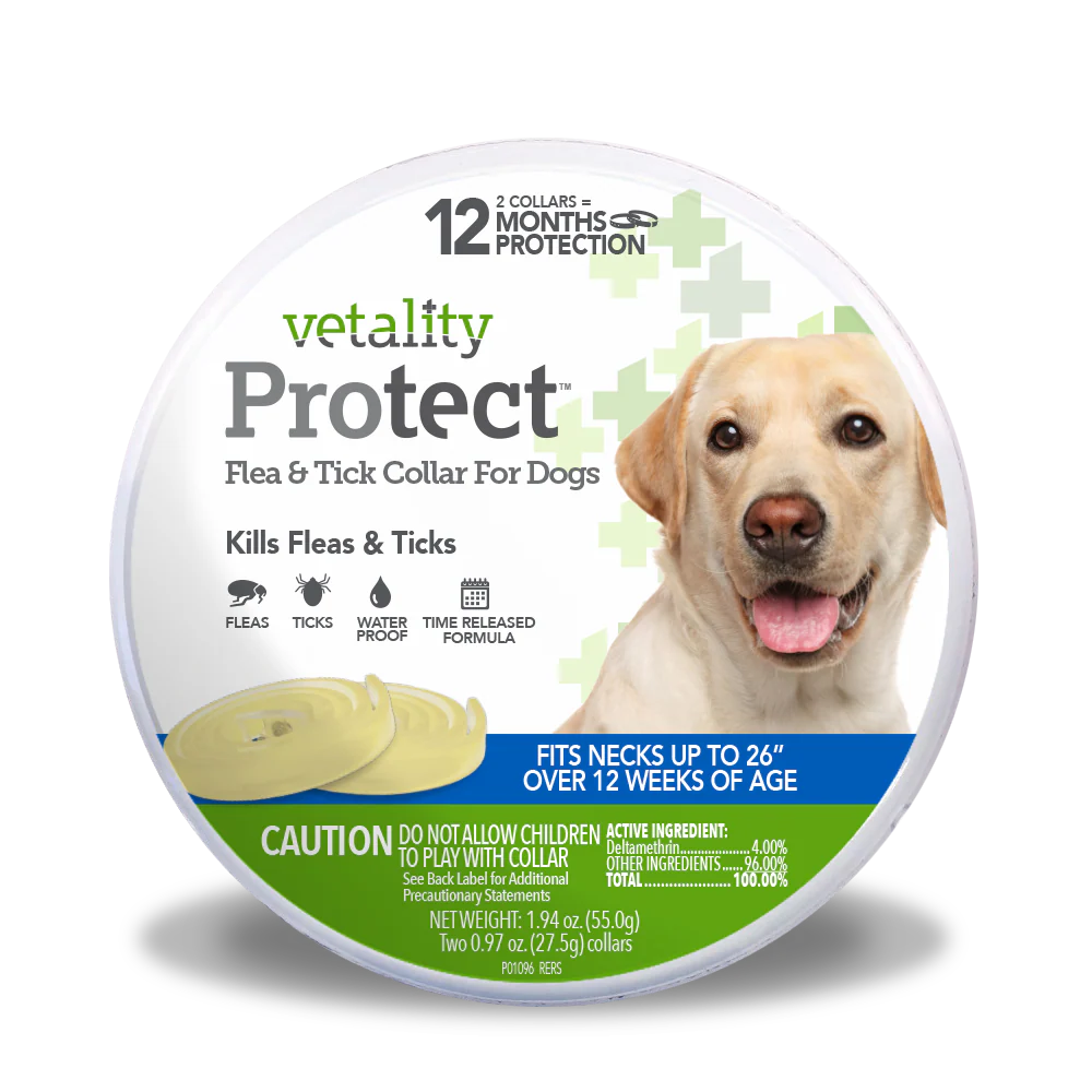 Vetality Protect Flea & Tick Dog Collar 2 Pack