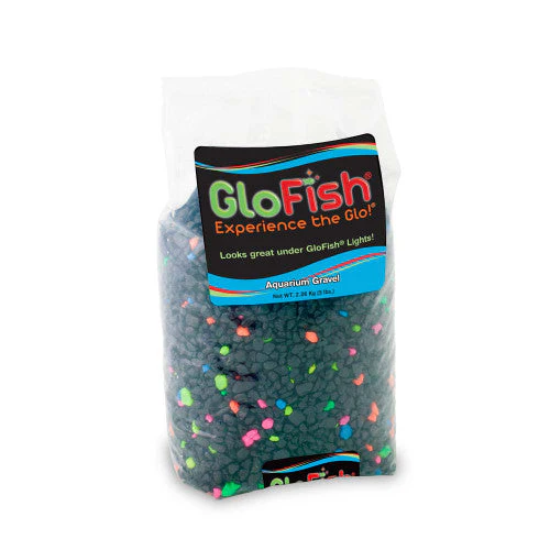 GloFish Aquarium Gravel Black w/Fluorescent Highlights 5 lb - Image 2