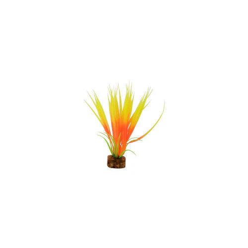 GloFish Fluorescent Plastic Aquarium Plant Orange/Yellow SM - Image 2