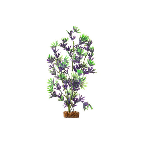 GloFish Fluorescent Plastic Aquarium Plant Purple/Green LG - Image 2