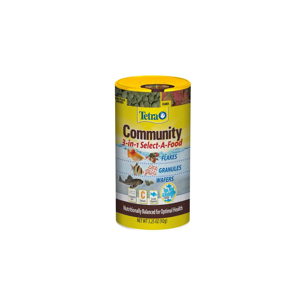 Tetra Community 3-in-1 Select-A-Food Fish Food 3.25 oz
