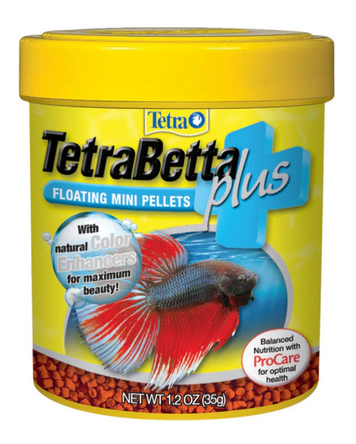 Tetra TetraBetta Plus Pellets Fish Food 1.2 oz Mini - Image 2