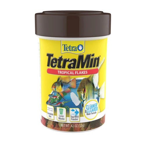 Tetra TetraMin Clean & Clearer Tropical Flakes Fish Food 0.42 oz - Image 2