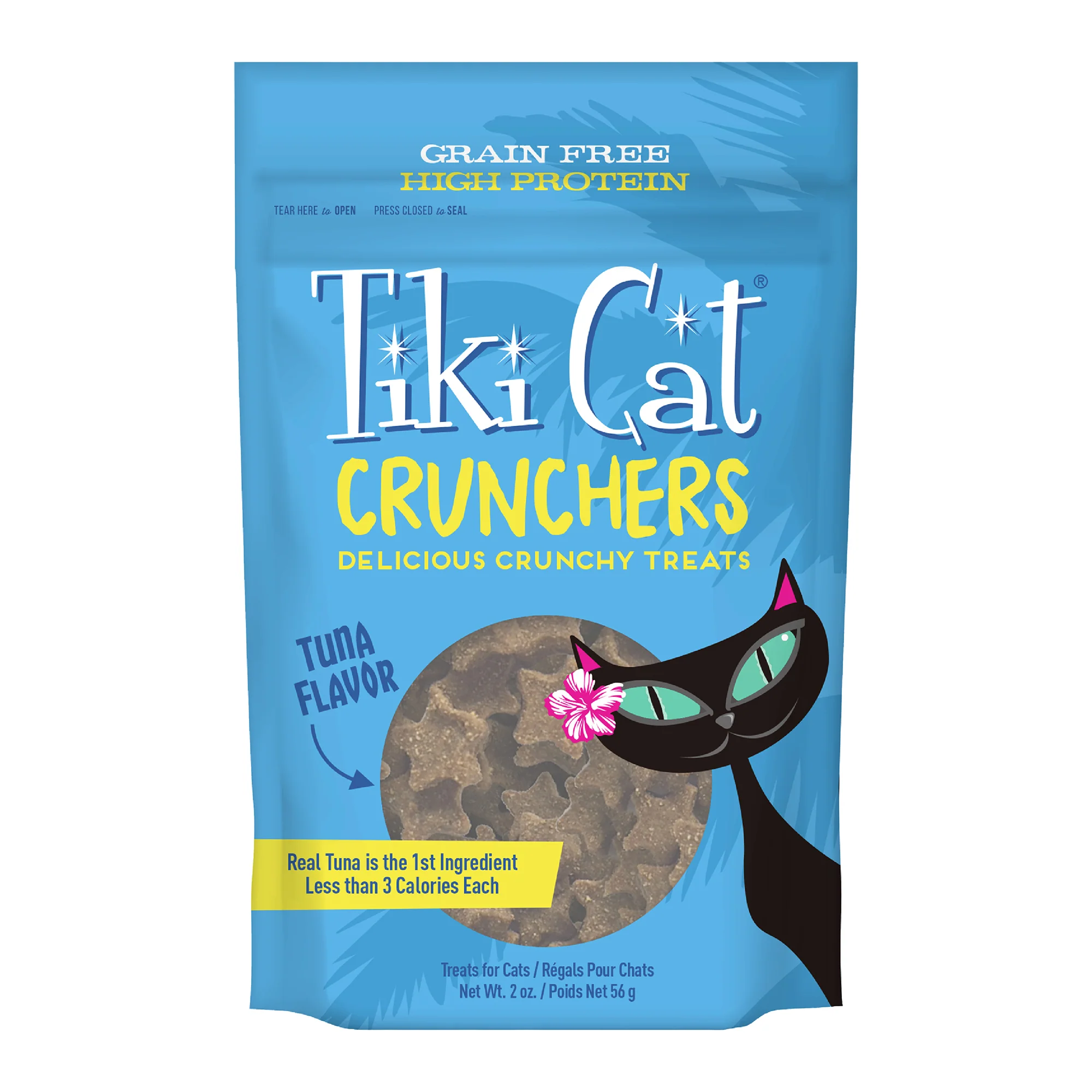 Tiki Cat Crunchers Cat Treat Tuna 6ea/2 oz