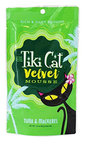 Tiki Cat Velvet Mousse Tuna/Mackerel 12/2.8z {L-1x} 759126 - Image 2