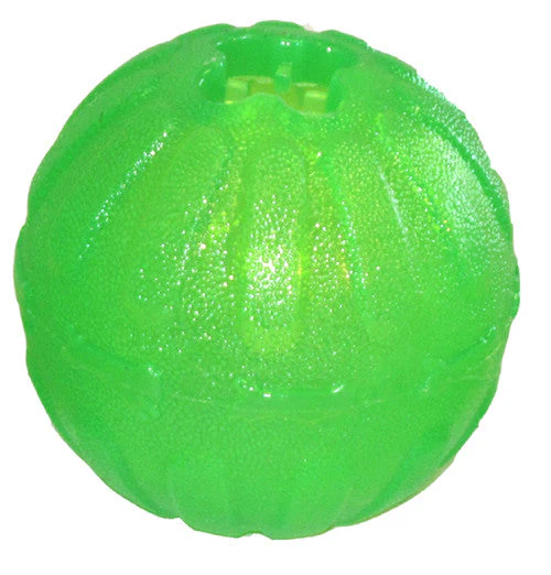 Starmark Fun Ball Dog Toy Green MD/LG 3.25in - Image 2