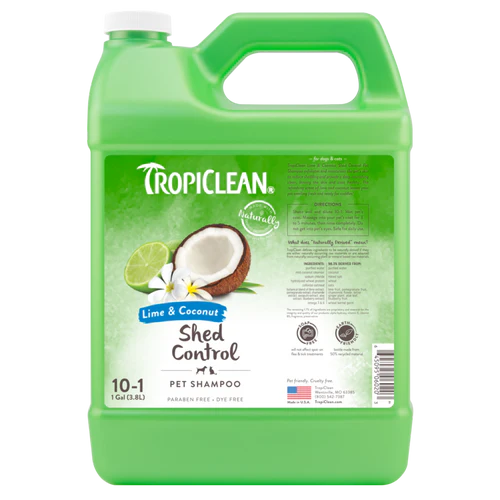 TropiClean Lime & Coconut Shed Control Shampoo for Pets 1 gal - Image 2