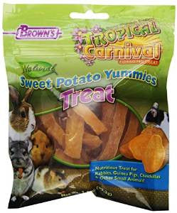 F.M. Brown's Tropical Carnival Natural Sweet Potato Yummies Small Animal 3.5oz {L+1} 423202 - Image 2