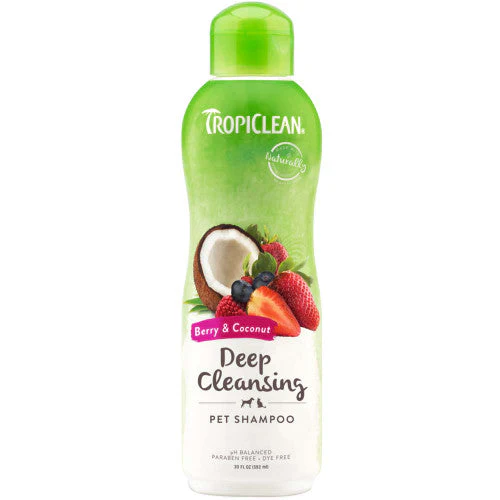 TropiClean Berry & Coconut Deep Cleansing Shampoo for Pets 20 fl. oz - Image 2