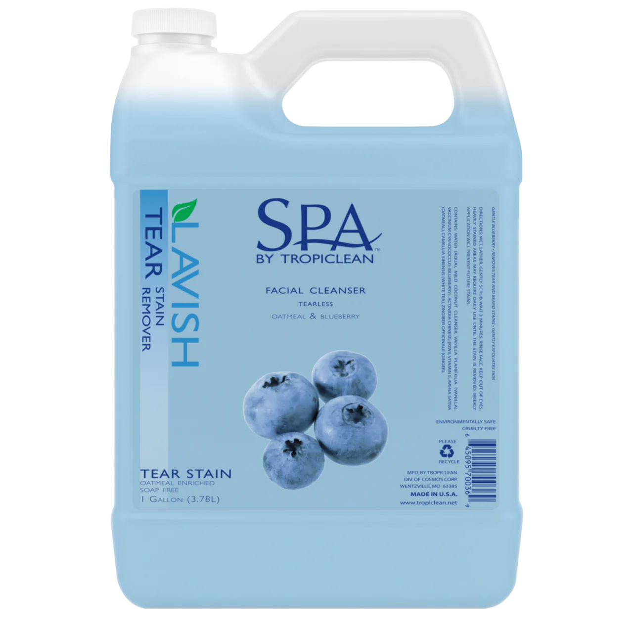 TropiClean Tear Stain Remover for Pets 1 gal