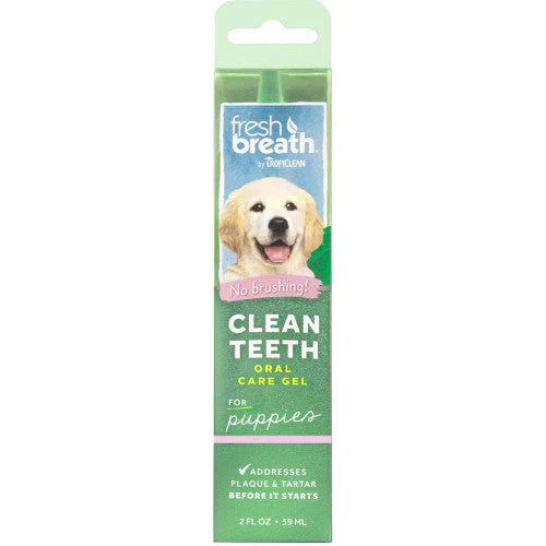 TropiClean Fresh Breath Brushing Dental & Oral Care Gel for Puppies 2 oz - Image 2