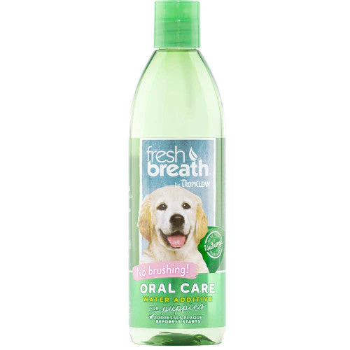 TropiClean Fresh Breath Oral Care Water Additive for Puppies 16 fl. oz - Image 2