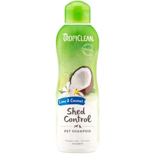 TropiClean Lime & Coconut Shed Control Shampoo for Pets 20 fl. oz - Image 2