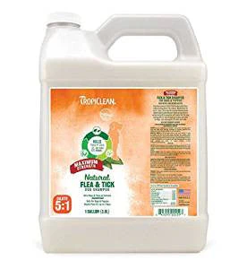 TropiClean Natural Flea and Tick Shampoo Maximum Strength Gallon 1GAL {L-1}451214 - Image 2