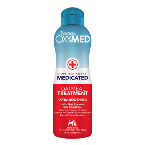 TropiClean OxyMed Medicated Anti Itch Treatment Pet Rinse 20 oz - Image 2