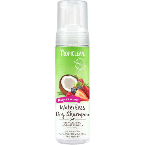 TropiClean Deep Cleaning Waterless Shampoo for Dogs 7.4 fl. oz - Image 2
