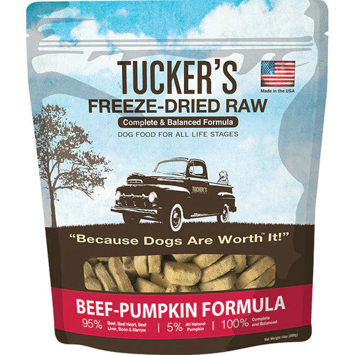 TUCKER'S DOG FREEZE-DRIED BEEF & PUMPKIN 14OZ - Image 2