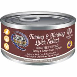 Tuffy Nutrisource Grain Free Turkey & Turkey Liver Select Canned Cat Food-5.5-oz, Case Of 12-{L+1xR}