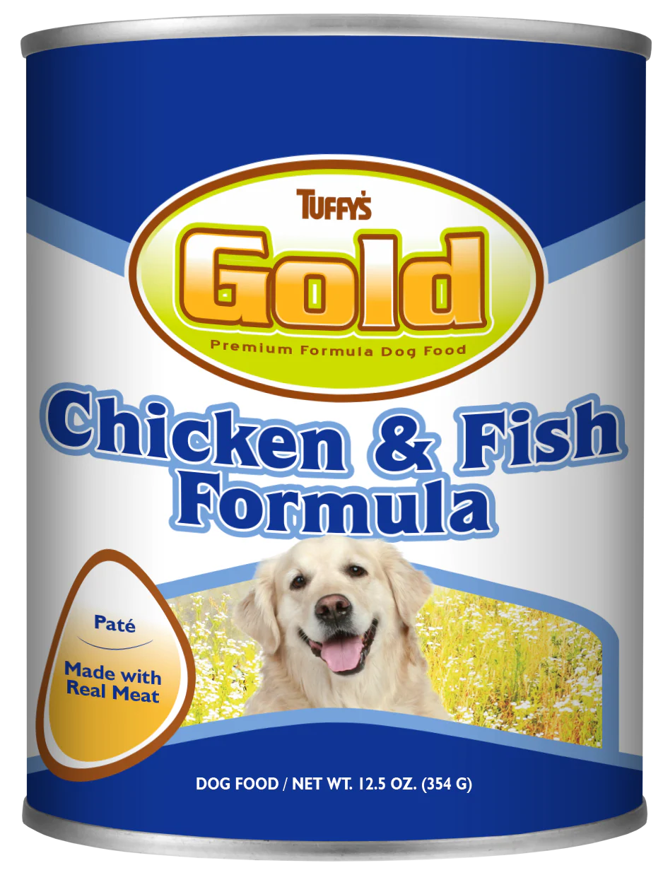 Tuffy's Gold Canned Dog Food Chicken & Fish 12ea/12.5 oz