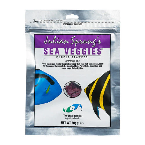 Two Little Fishies Julian Sprung's Seaveggies Purple Seaweed Fish Food 1 oz - Image 2