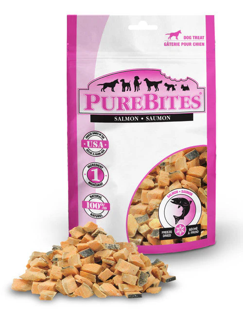 PureBites Salmon Cat or Dog Treats 1.16 oz - Image 2