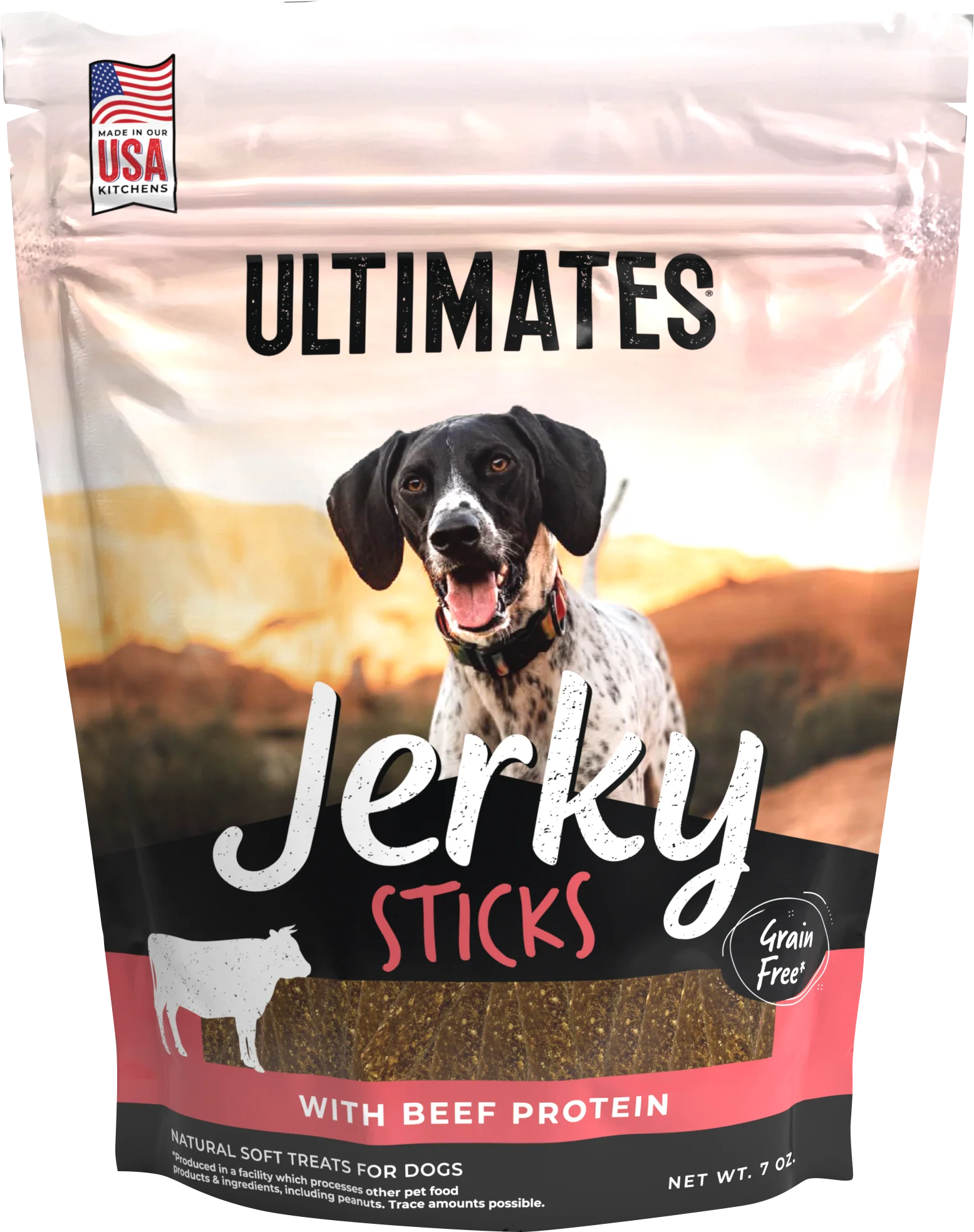Ultimates Jerky Sticks Dog Treats Beef 7 oz