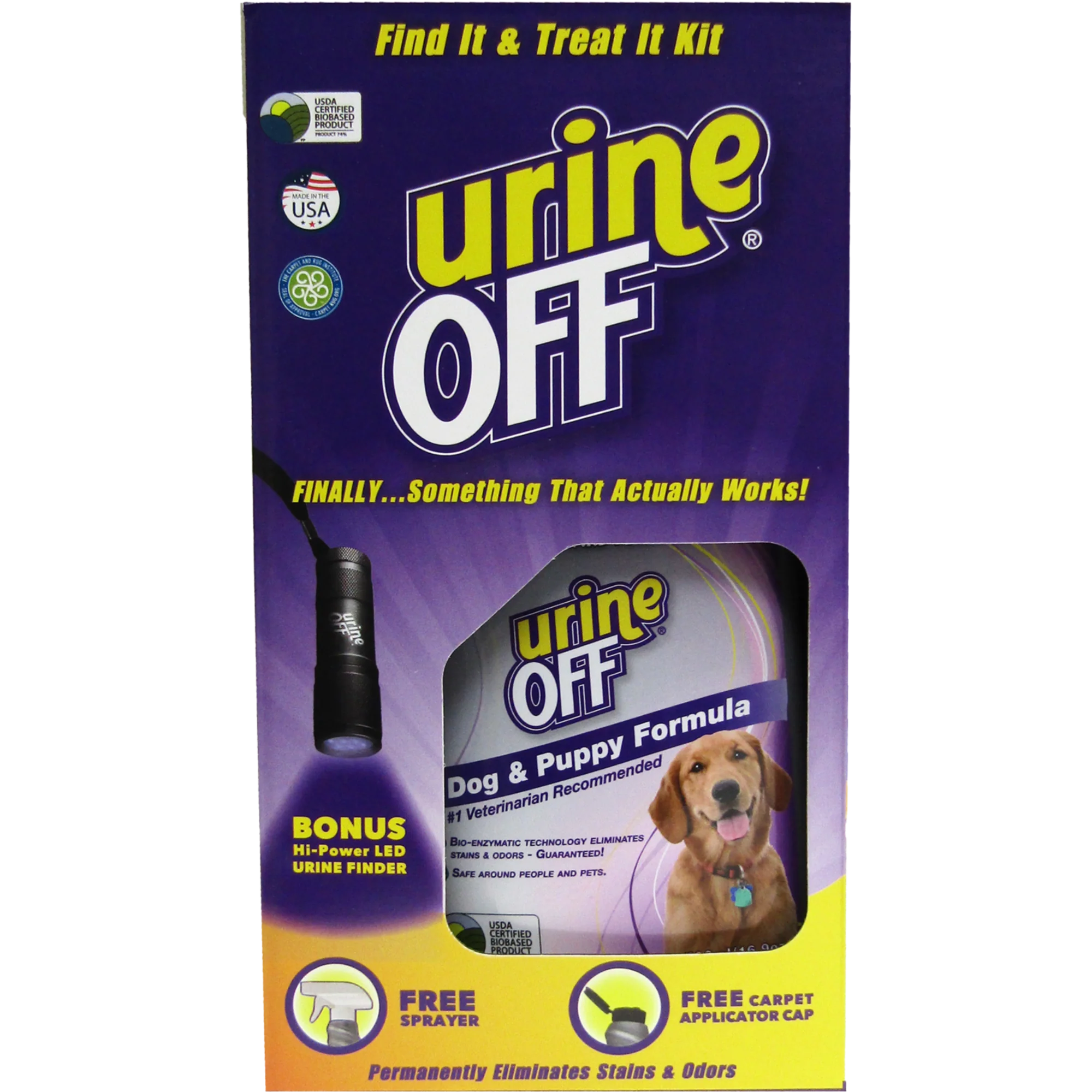 Urine Off Dog & Puppy Find It Treat It Kit 500 Ml