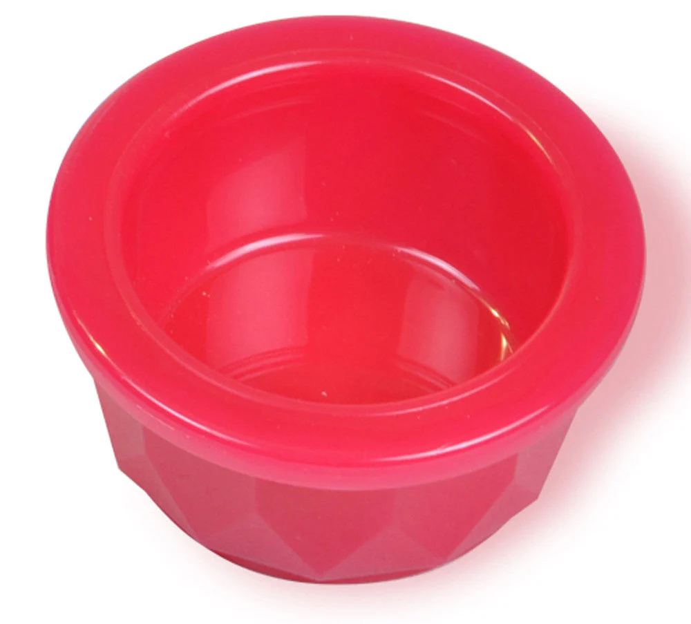 Van Ness Plastics Crock Translucent Heavyweight Small Animal Dish Assorted Midget