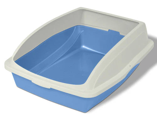 Van Ness Plastics Framed Cat Litter Pan White/Blue LG - Image 2
