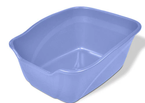 Van Ness Plastics High-Sides Cat Litter Pan Blue Giant - Image 2