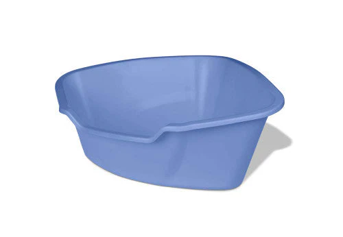 Van Ness Plastics High-Sides Corner Cat Litter Pan Blue LG - Image 2