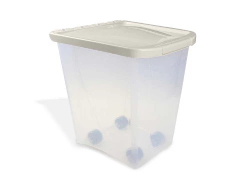 Van Ness Plastics Pet Food Container/Dispenser White|Clear 25lb - Image 2
